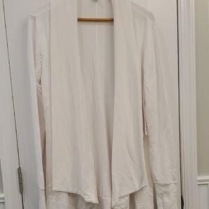 Athleta White Open Front Pranayama Wrap BN